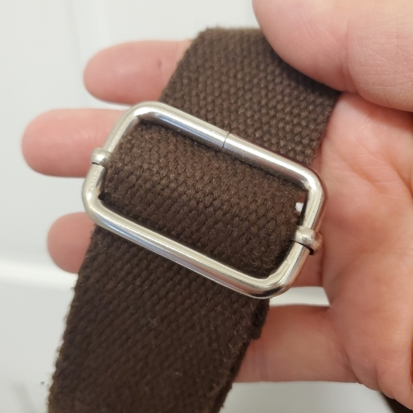 Augur Strauss & Co. Distressed Canvas with leather trim Messenger Bag - Picture 4 of 15